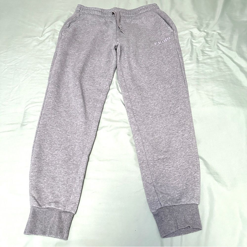 Puma men’s size large gray joggers sweatpants 36B2
